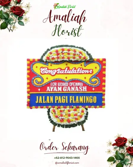 Sewa Papan Bunga Tengah